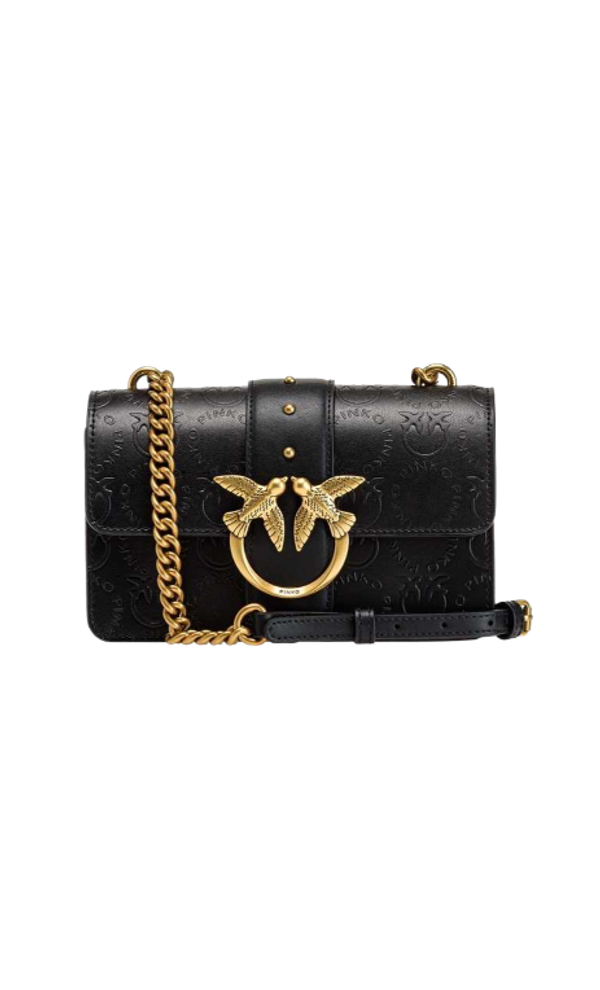 MINI LOVE BAG ICON NEW MONOGRAM - black