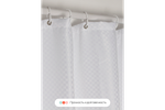 Штора для ванной Home One Checkered, 180х180, полиэстер, белый