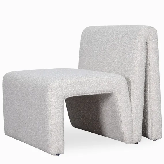 Лаунж-кресло Velle, белое букле