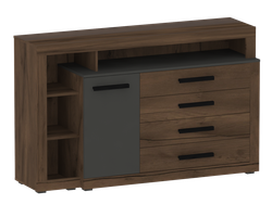 Тумба c дверцей и 4 ящиками спальня "Глазго"