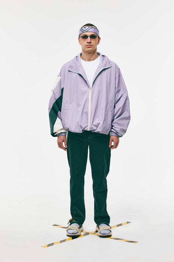 Куртка Ветровка Old School Лиловая - фото 2