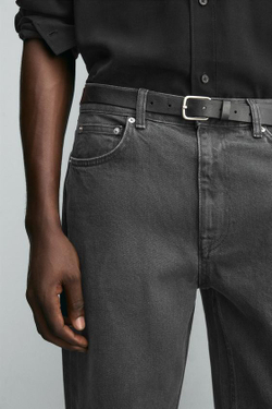 ZARA ДЖИНСЫ RELAXED STRAIGHT FIT, МЯГКИЙ СЕРЫЙ