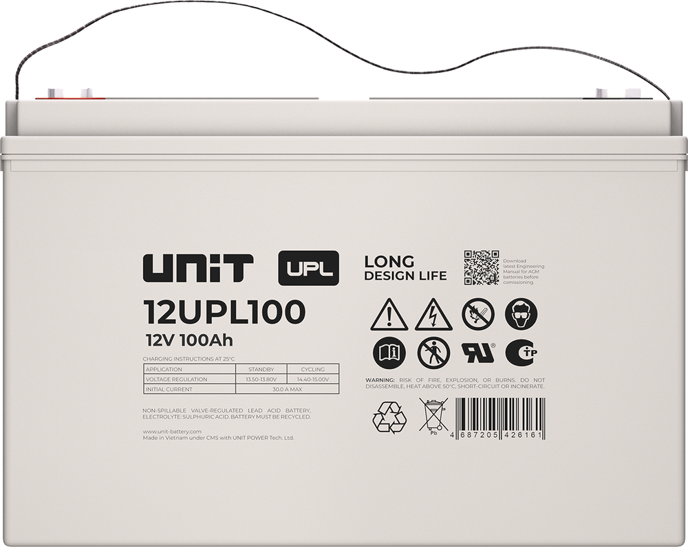 Аккумулятор UNIT 12UPL100
