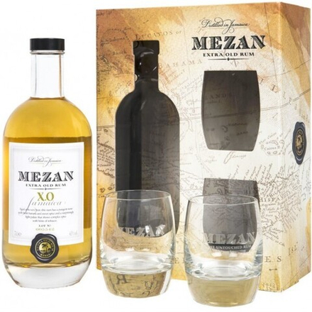 Ром Mezan Jamaica XO with 2 glasses , 0,7 л.