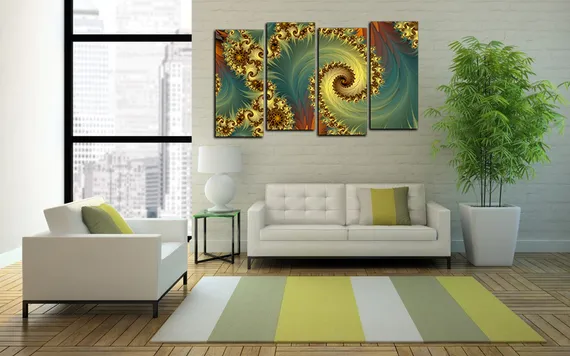 Модульная картина "Красочный хаос"