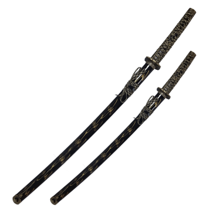 Armas Del Mundo Набор самурайских мечей, 2 шт. Черные ножны