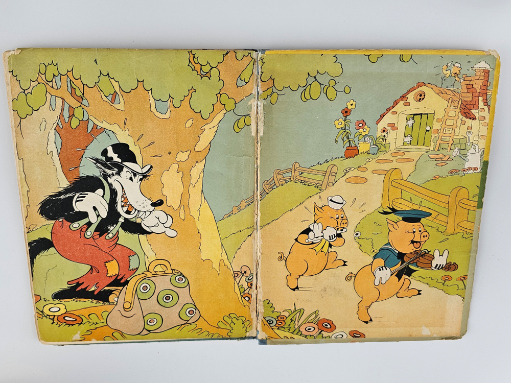 "Три поросенка" Текст и рисунки студии У.Диснея. Перевод и обработка Сергея Михалкова 1936 г. Первое издание!