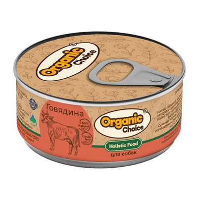 Organic Сhoice Holistic - консервы для собак с говядиной