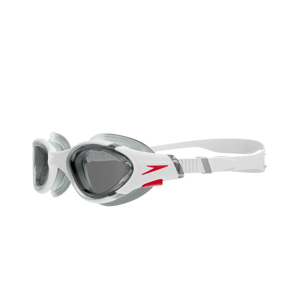 Очки для плав. SPEEDO Biofuse 2.0, 8-00233214500, ДЫМЧАТЫЕ линзы, белая оправа