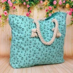 Сумка женская пляжная «Golden style», микс два дизайна-якоря и ананасы 55*40*13 см