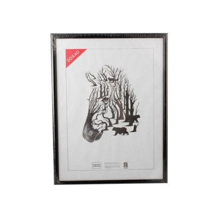 Фоторамка пластик 30*40 508 (Черная)