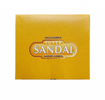 SATYA Super Sandal Dhoop Cone  Благовония конусы Супер Сандал 12шт