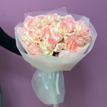 Букет из розовых французских роз #40