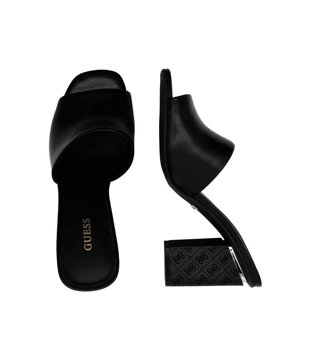 Шлепанцы кожаные yella Guess - черный(FL6YEL LEA03)