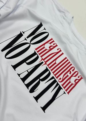 Футболка оверсайз(унисекс) плотная «NO КАДЫШЕВА NO PARTY»