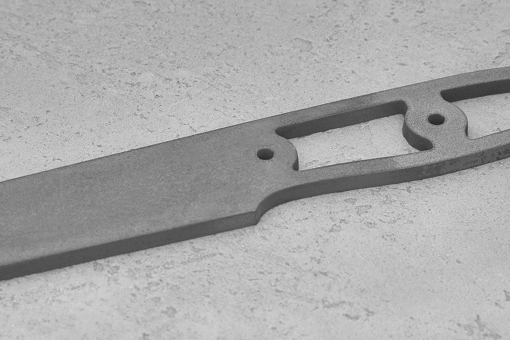 Заготовка для ножа, сталь Х12МФ 4,4мм. Модель "Универсал-II" с клинком 130мм, ТО 60-61HRC