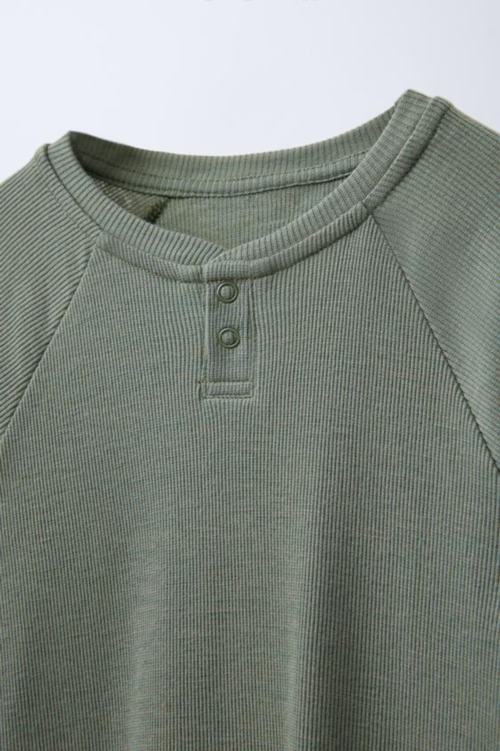 ZARA ПИЖАМА ИЗ СМЕСОВОЙ МЕРИНОСОВОЙ ШЕРСТИ, ЗЕЛЕНЫЙ