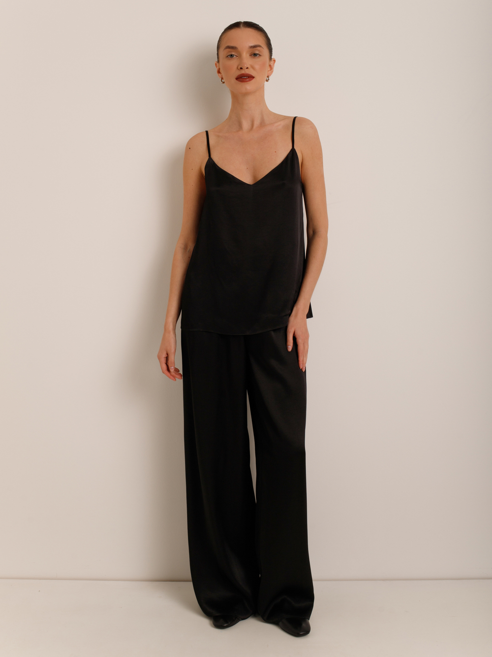 Брюки шелковые