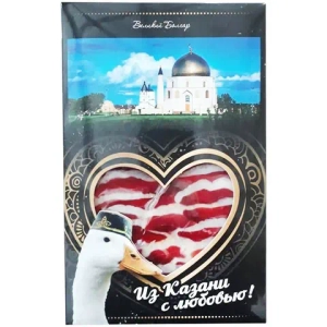 Филе грудки утки сырокопченое "Карпаччо", нарезка, 60 гр, Каусар