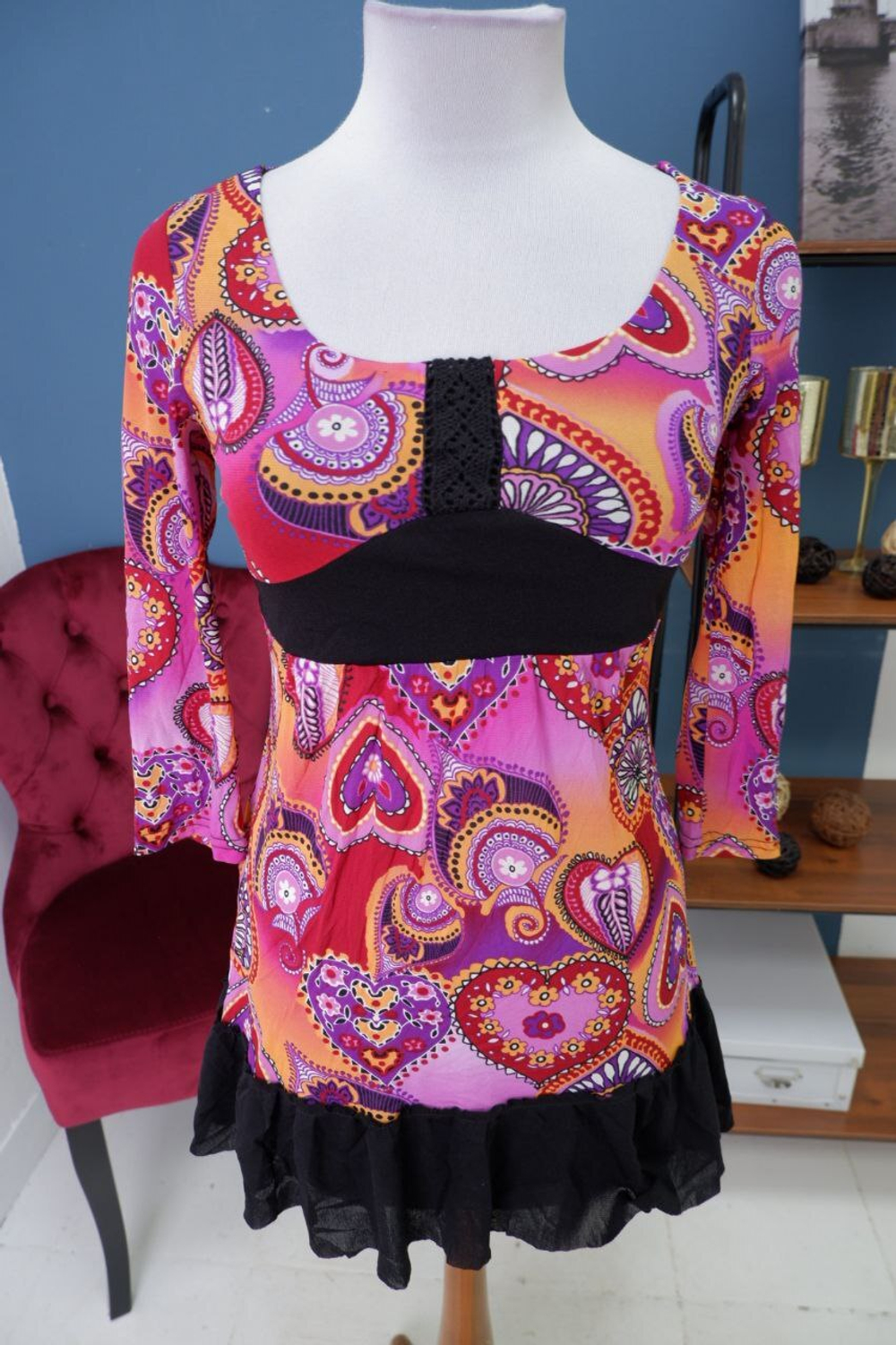 Блузка Promod с принтом 44 размер