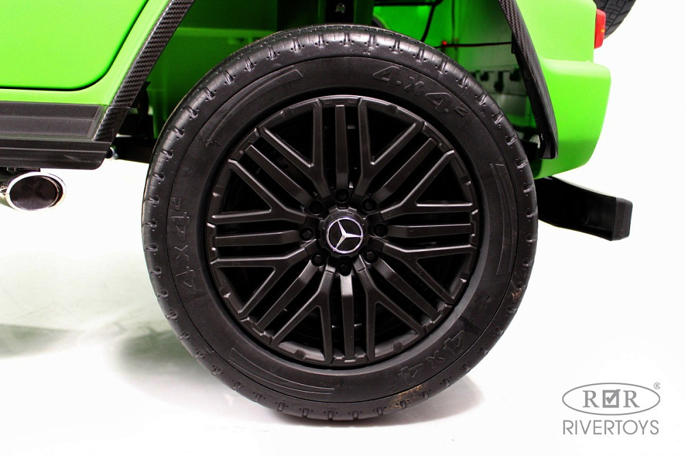 Детский электромобиль RiverToys Mercedes Benz G63 Y777YY GREEN-MATTE/зеленый матовый