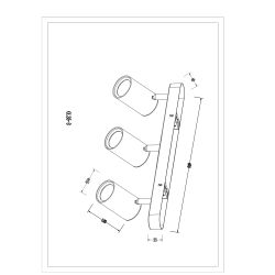 Светильник настенно-потолочный спот ЭРА OL35-3 WH MR16 GU10 IP20 белый хром