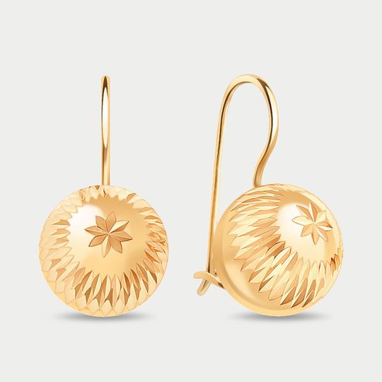 Серьги золотые