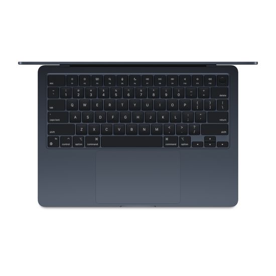 Apple MacBook Air 15" (M3, 8C CPU/10C GPU, 2024), 8 ГБ, 256 ГБ SSD, «полуночный черный»