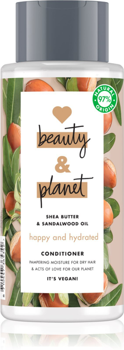 Love Beauty & Planet Happy and Hydrated - увлажняющий кондиционер для сухих волос /   400  ml  / GTIN 8710447365342