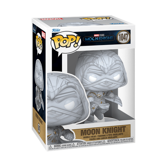 Фигурка Funko POP! Bobble Marvel Moon Knight Jumping Knight (1047) 64254 / Фигурка по мотивам сериала "Лунный рыцарь", Лунный рыцарь