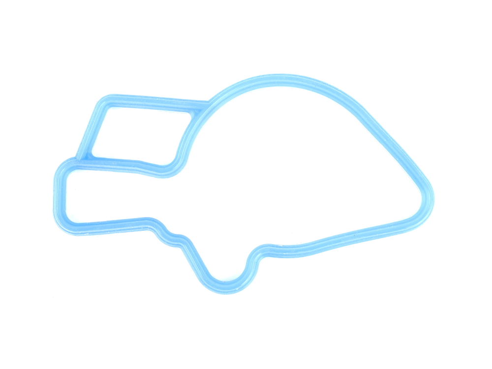 Прокладка коллектора ВАЗ 2110-2170, Приора, Калина дв. 1,6 (впускного/ рыбка) синий силикон (ПТП64)