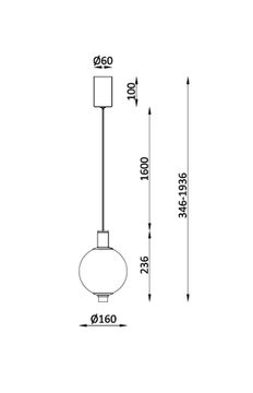 Подвес 9W 4000K 4314-1P белый Kolbe Favourite