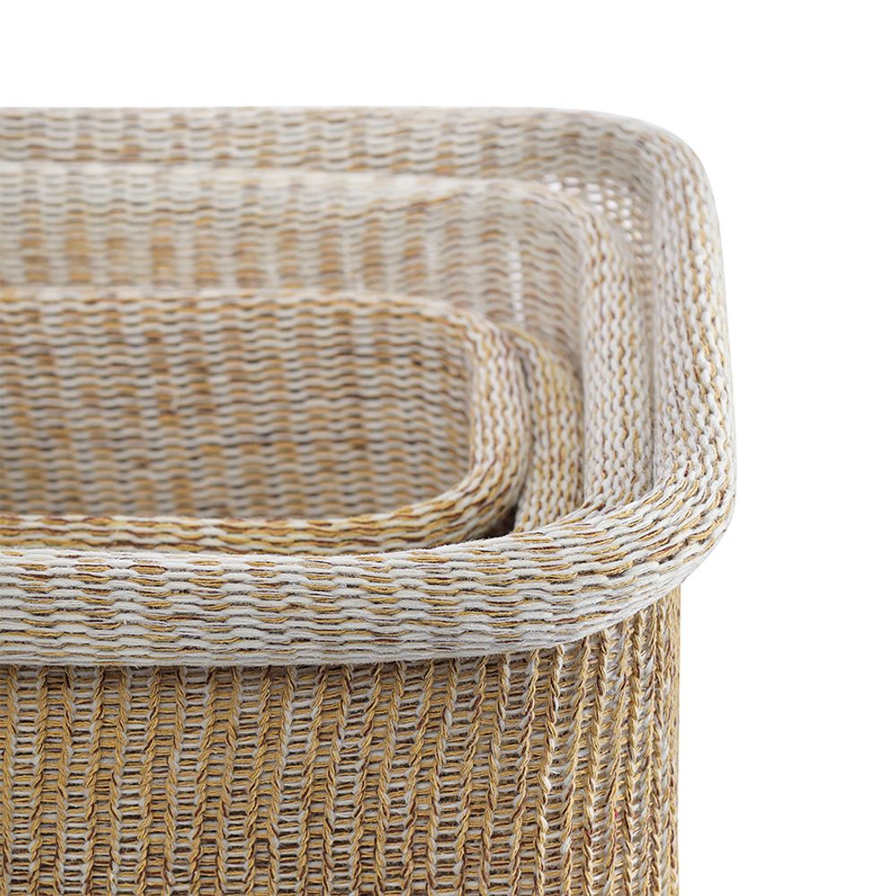 Набор из 4-х корзин для хранения Sustainable collection, бежевый