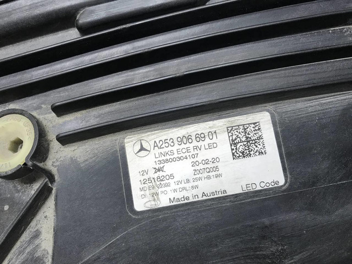 Фара левая Mercedes GLC X253 (2019-2022) LED