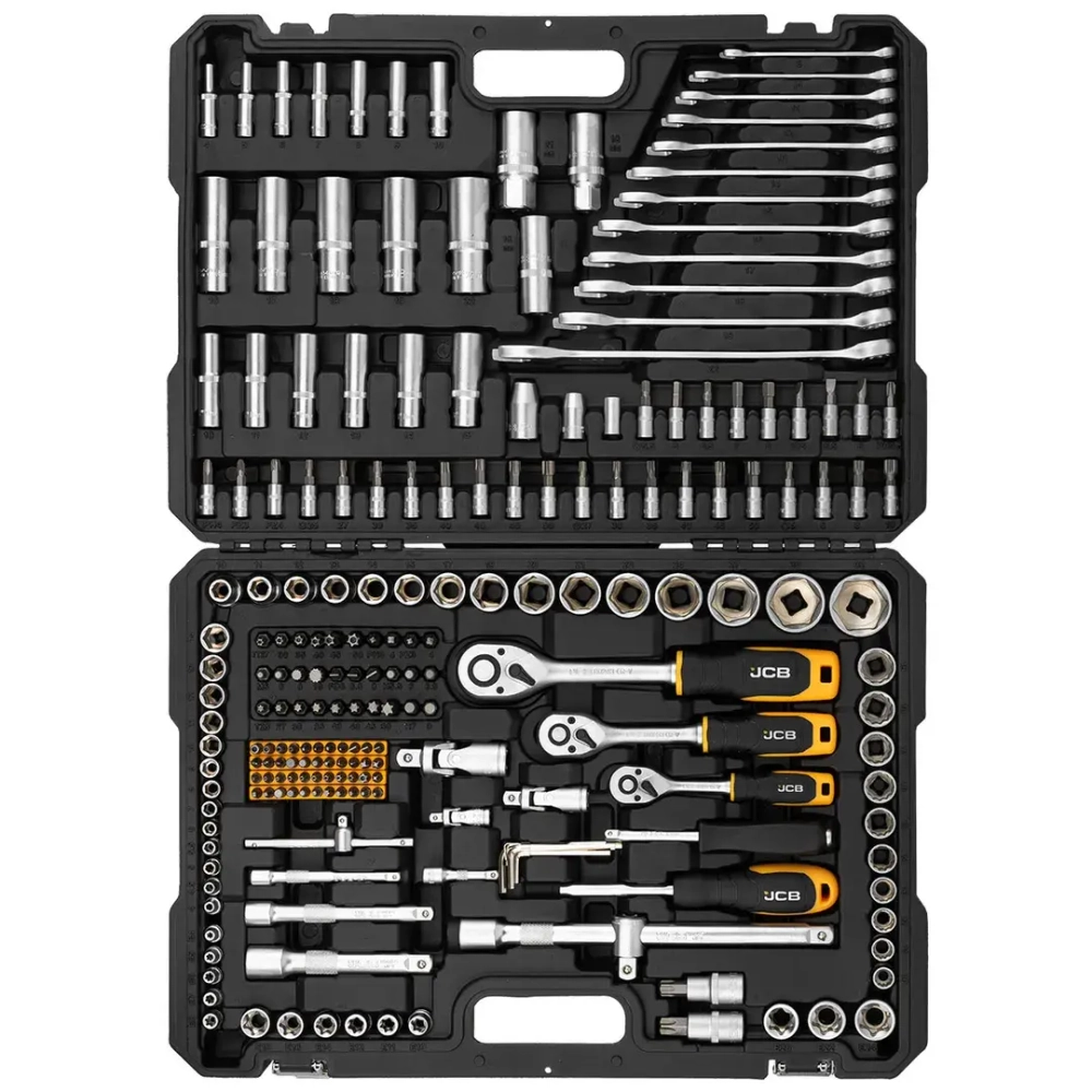 Набор инструментов 216пр. 1/4'', 3/8'', 1/2''(6гр.)(4-32мм) JCB JCB-38841