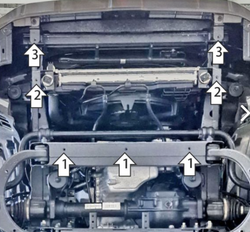 Защита радиатора для KGM Rexton; с 2023 MOTODOR.72804