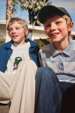 ZARA ПОЛО В ПОЛОСКУ, СИНИЙ/БЕЛЫЙ