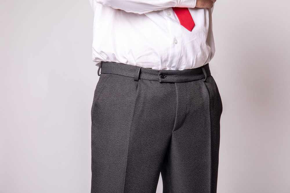 Брюки мужские классические классика строгие офисные офис теплые толстые утепленные костюмные костюмка серые темно-серые прямые нарядные зимние шерсть великан гигант большой шерстяныеразмер 62 124