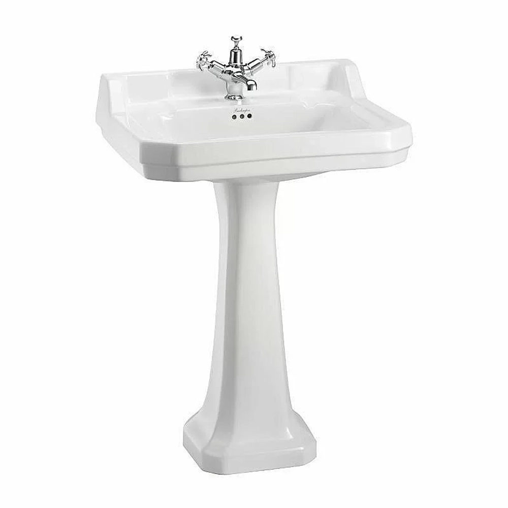 Раковина на пьедестале Burlington Edwardian 61 B5 1TH-P1 белая
