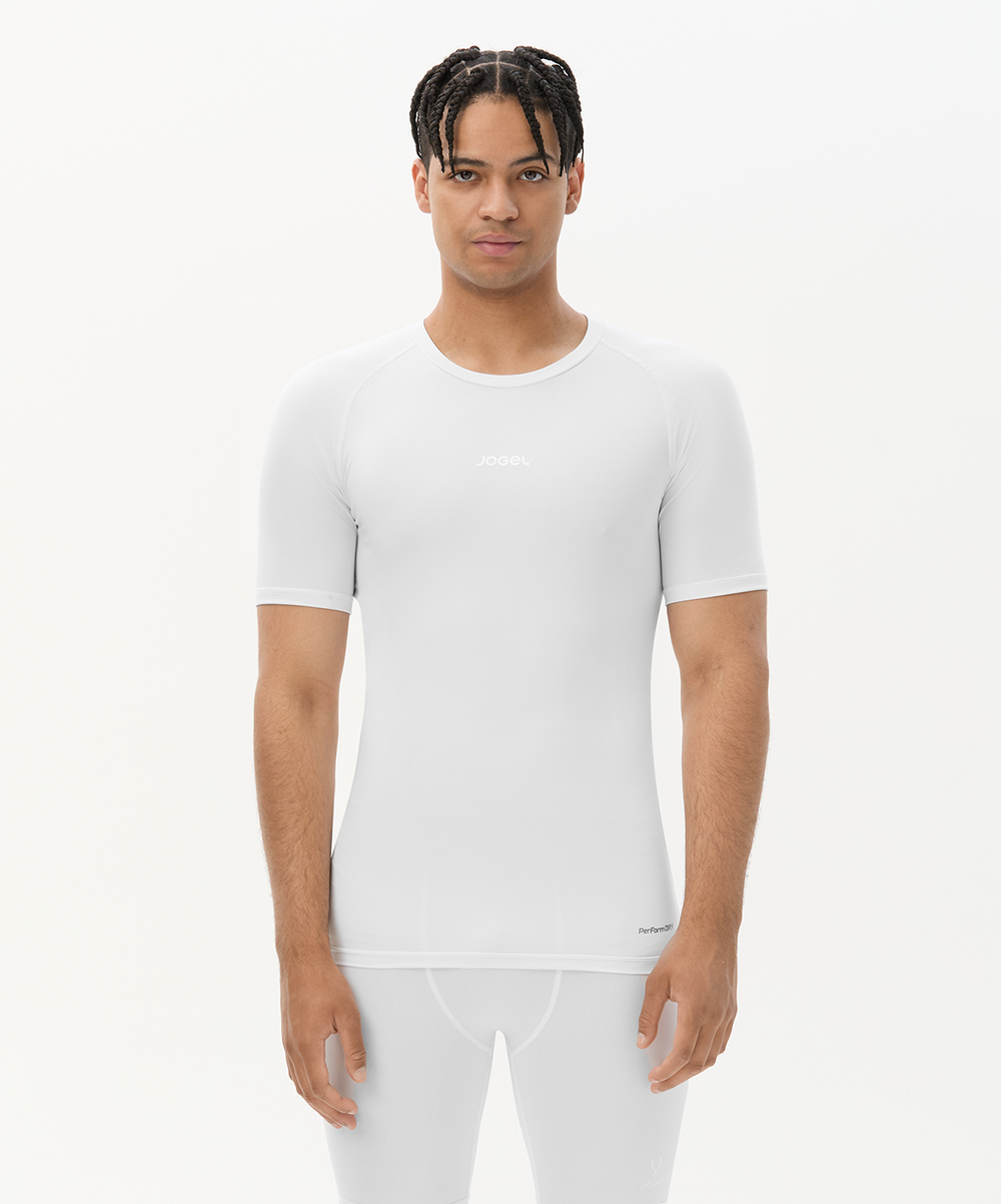 Футболка компрессионная с коротким рукавом Jogel CAMP 2 PerFormDRY Baselayer SS Tee, белый 00