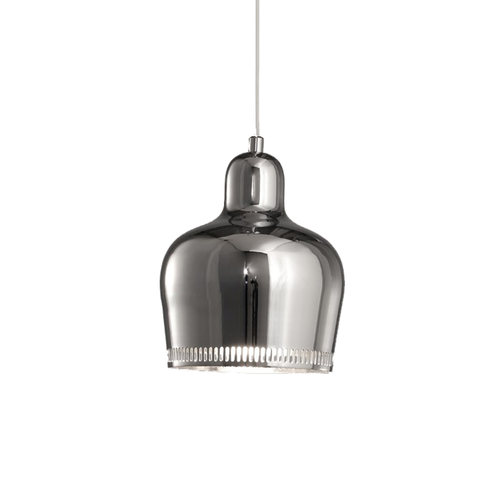 Pendant design lamp A330S Golden Bell by Artek (Silver)