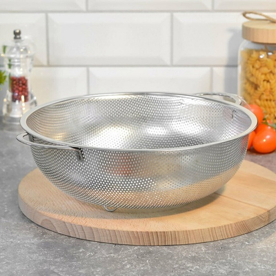 Дуршлаг 25см нерж с ручками MB 40517