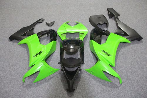Комплект пластика для мотоцикла Kawasaki ZX-10R 08-10 Зелено-Черный