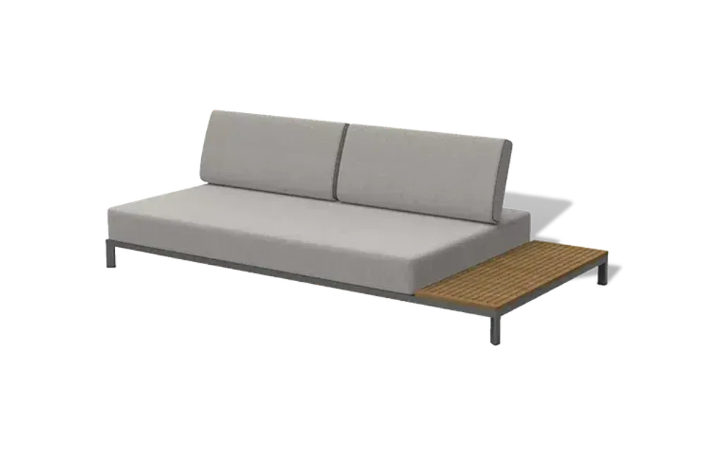 "Амальфи" трансформирующаяся лаунж-зона из алюминия, цвет графит