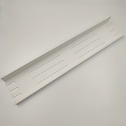 Полка MetaDec Holes настенная прямая, 50х10см белая, 1шт