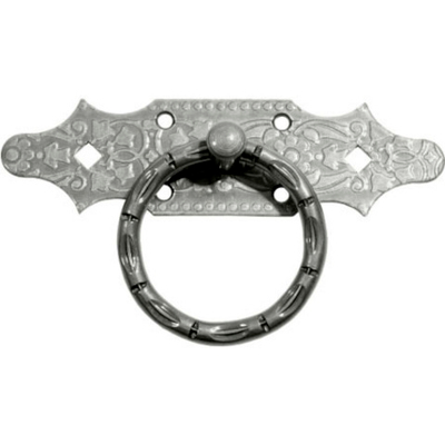 Ручка-кольцо РК-80 мод.6 черное серебро СУЗДАЛЬ (Т-Д)