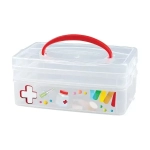 КОРОБКА УНИВЕРСАЛЬНАЯ С РУЧКОЙ И ДЕКОРОМ MULTI BOX 2 СЕКЦИИ, 245Х160Х105 ММ (аптечка)
