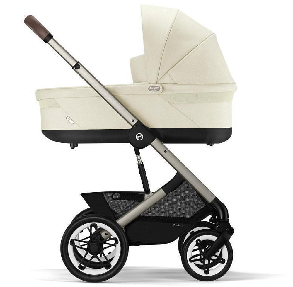 Коляска Cybex Talos S Lux TPE complete Cloud T Sepia Black Plus 3 в 1 Seashell Beige с дождевиками