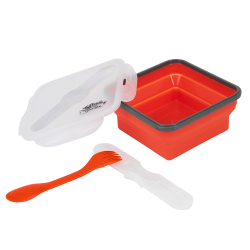 Контейнер силиконовый с ловилкой 1000 мл Tramp TRC-145 (терракотовый)