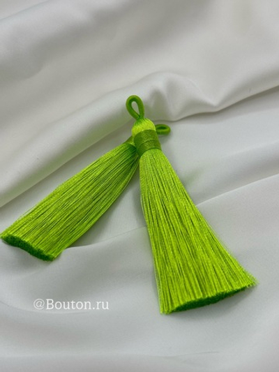 Кисточка для штор салатовая 8 см